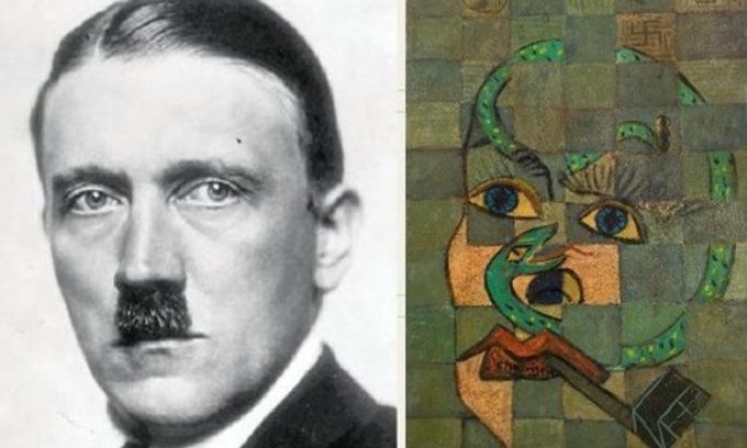 Descubren en Italia probable pintura inédita de Picasso representando a Hitler