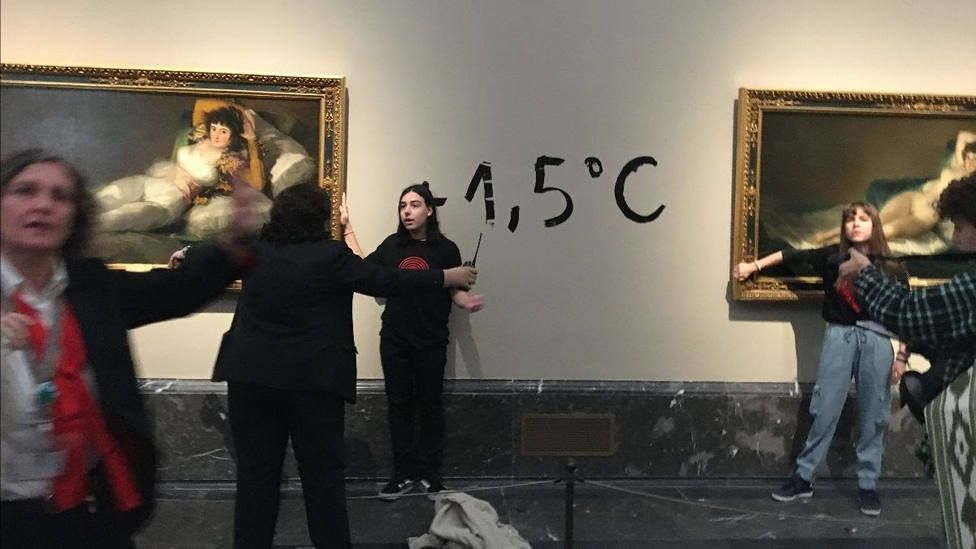 Ecologistas atacan ahora «La maja desnuda» y «La maja vestida» de Francisco de Goya en El Prado