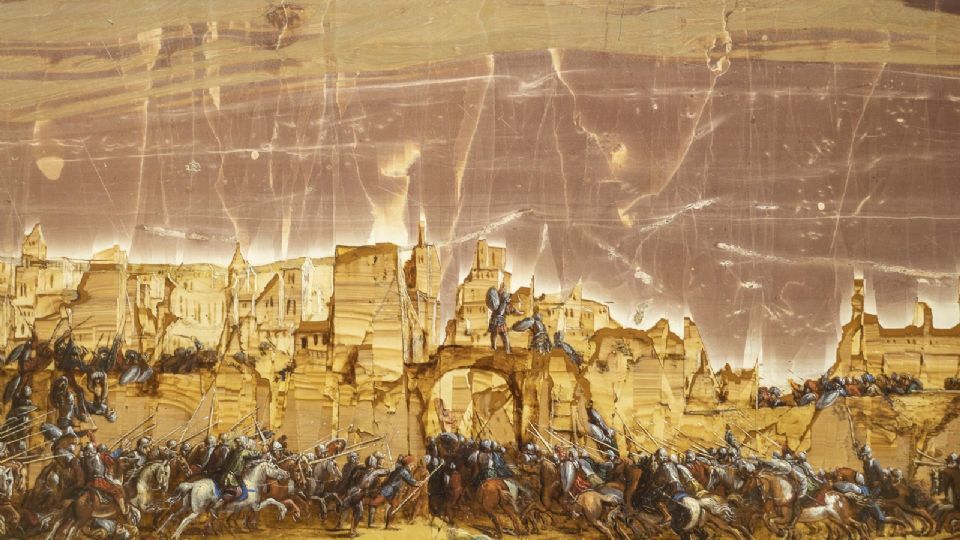 Pintura sobre piedra: resucitada técnica para evitar que el arte papal desapareciera