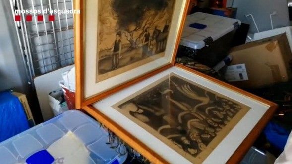 Policía catalana recupera dos obras de Salvador Dalí que habían sido robadas en enero