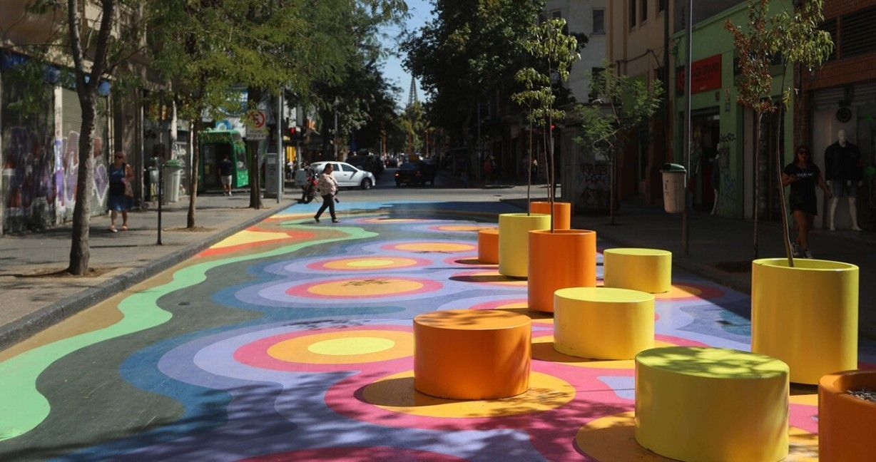 Plan de Recuperación de Espacios: inauguran colorido nuevo tramo del Paseo Bandera