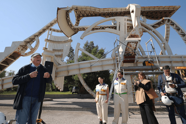 MIM da inicio a obras de restauración de la escultura de Francisco Gacitúa