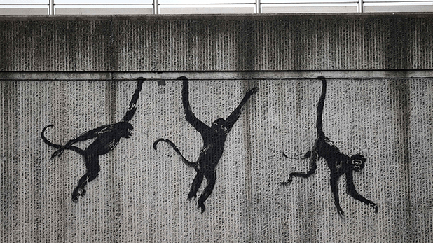 Banksy amplía su ‘zoo’ con otro grafiti en Londres, ahora un gato