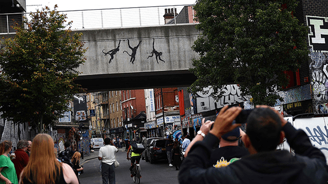 Obras de Banksy inspiradas en animales aparece por tercer día consecutivo en Londres