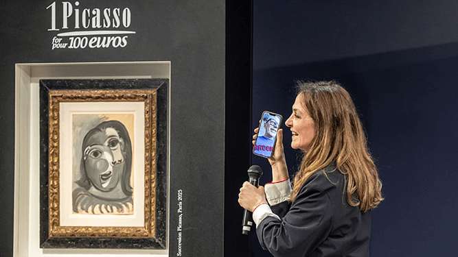 Francés gana cuadro de Picasso de un millón de euros en rifa benéfica por 100
